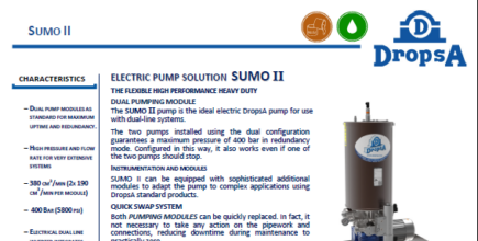 Sumo II Pump Sales Brochure